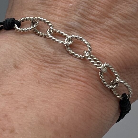 Silpada Rope & Sterling Silver Bracelet! - Picture 4 of 5
